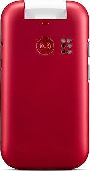 Doro 6820 Flip Mobile Phone 128MB 4G 2.8'' SIM-Free Unlocked - Red & White