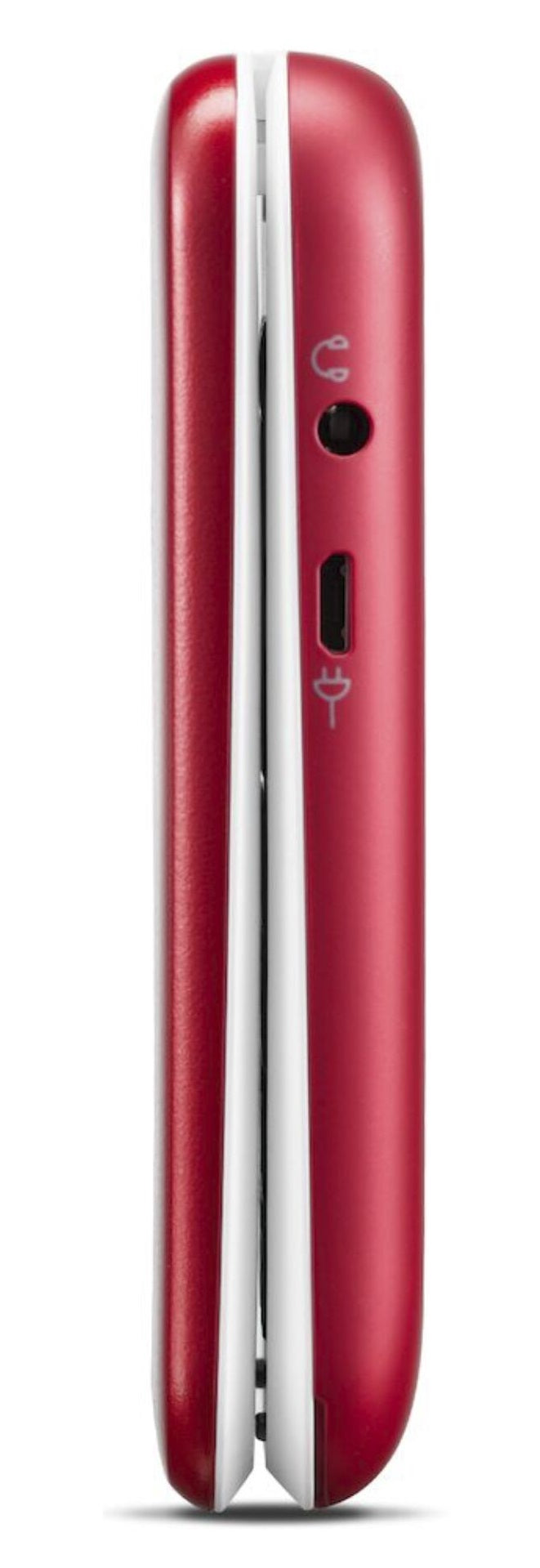 Doro 6820 Flip Mobile Phone 128MB 4G 2.8'' SIM-Free Unlocked - Red & White - Kazoop