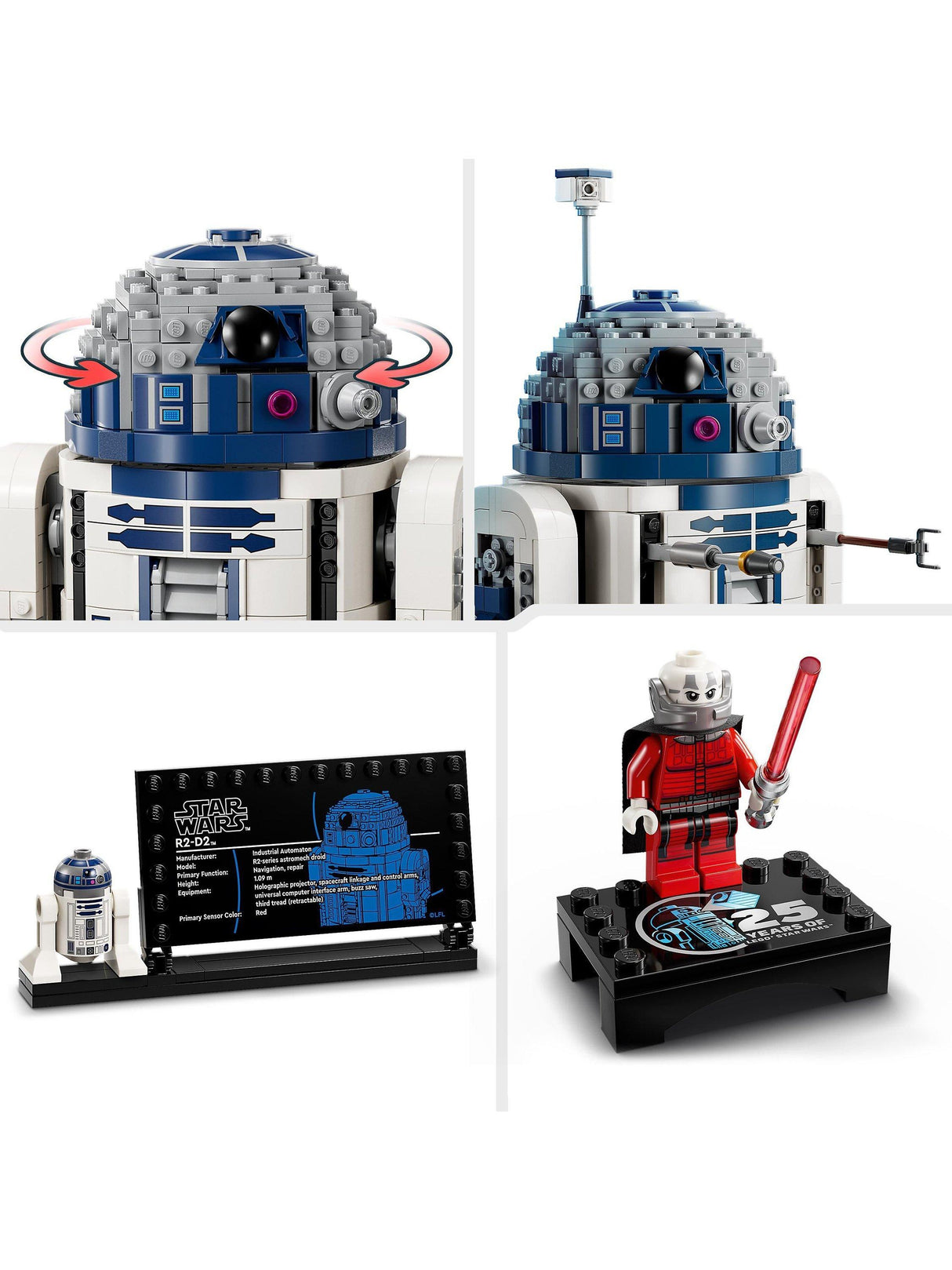 LEGO Star Wars 75379 R2-D2 Creative Fantasy Construction Set 1050 Pieces