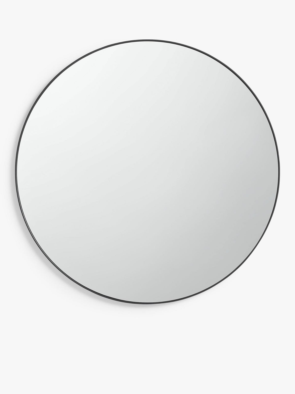 John Lewis Scandi Metal Round Wall Mounted Mirror D2.5 x Dia.80cm - Black