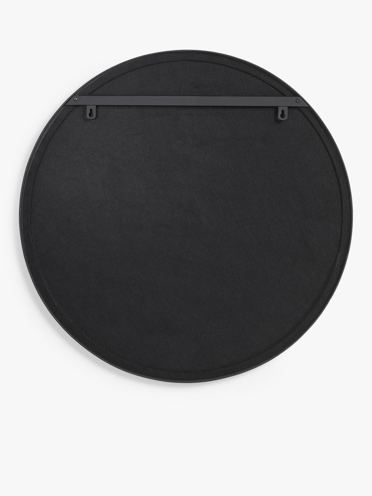 John Lewis Scandi Metal Round Wall Mounted Mirror D2.5 x Dia.80cm - Black