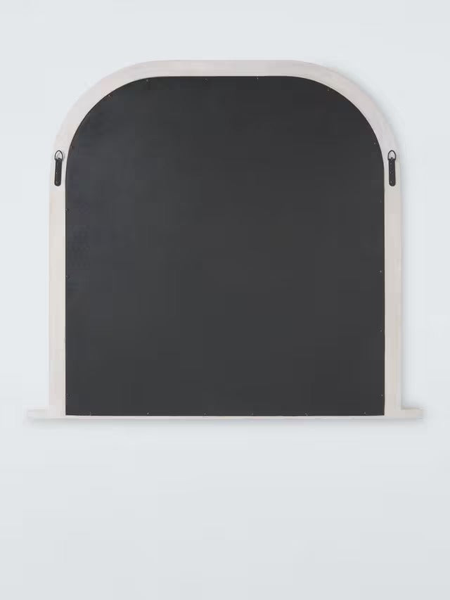 John Lewis Hand-Carved Coastal Overmantel Wall Mirror 95 x 105cm - White