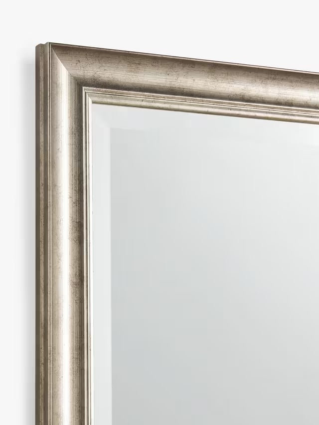 John Lewis Kendal Rectangular Wood Frame Wall Mirror 84 x 59cm - Silver - Kazoop
