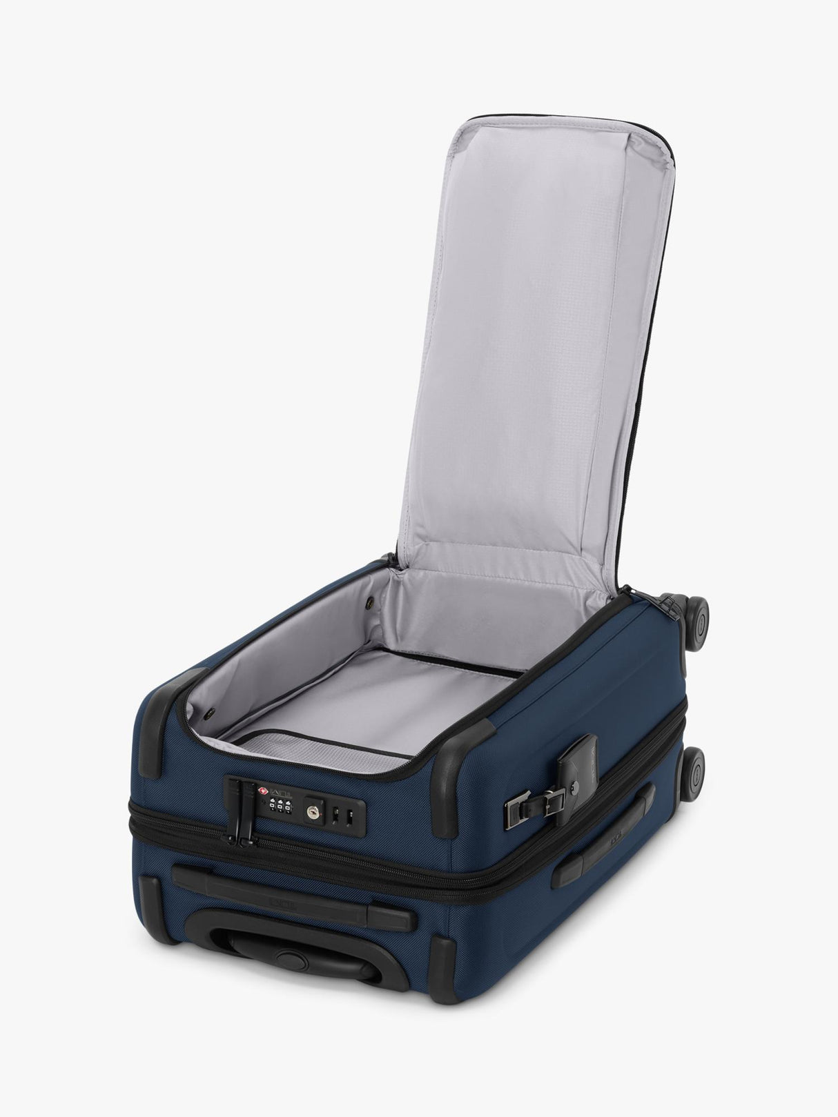 TUMI Dual Access Expandable 4-Wheel Cabin Luggage Suitcase - 69L - Navy