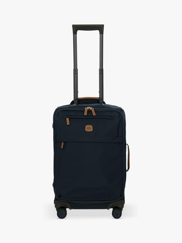 Bric's X Travel 4-Wheel 55cm Carry On Trolley Suitcase - Navy 14x21x9 Inch