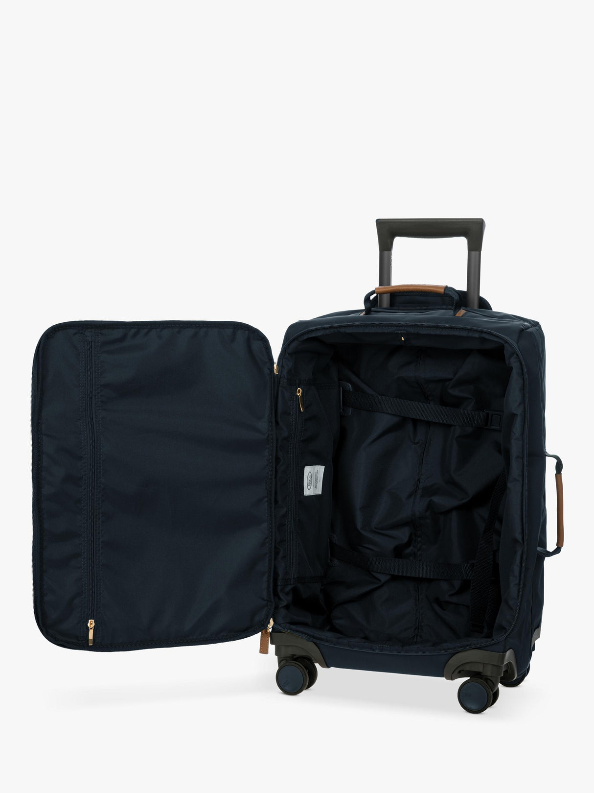 Bric's X Travel 4-Wheel 55cm Carry On Trolley Suitcase - Navy 14x21x9 Inch