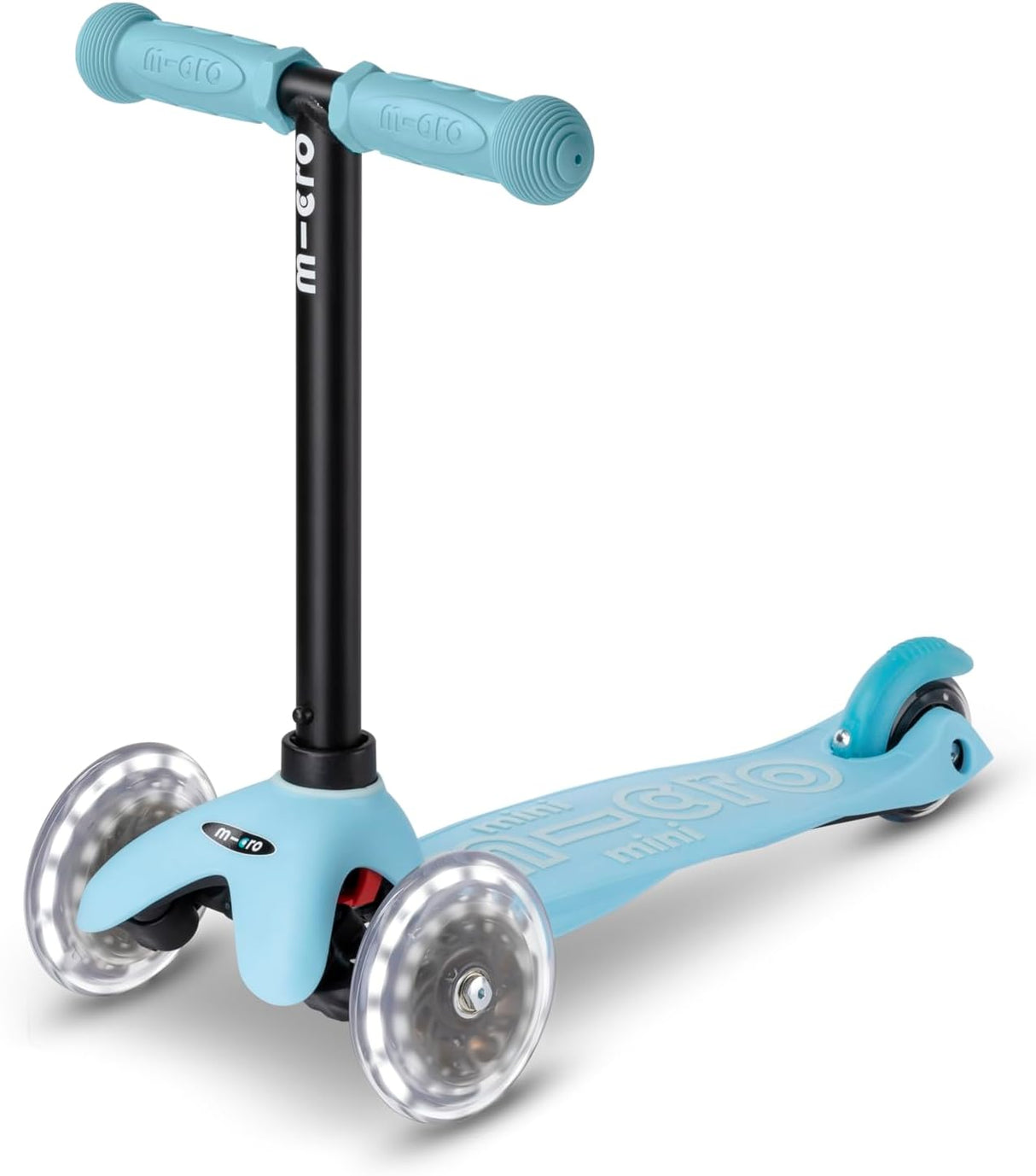 Micro Scooters 4-In-1 Mini Micro Push Along LED Wheels Kids Scooter - Blue