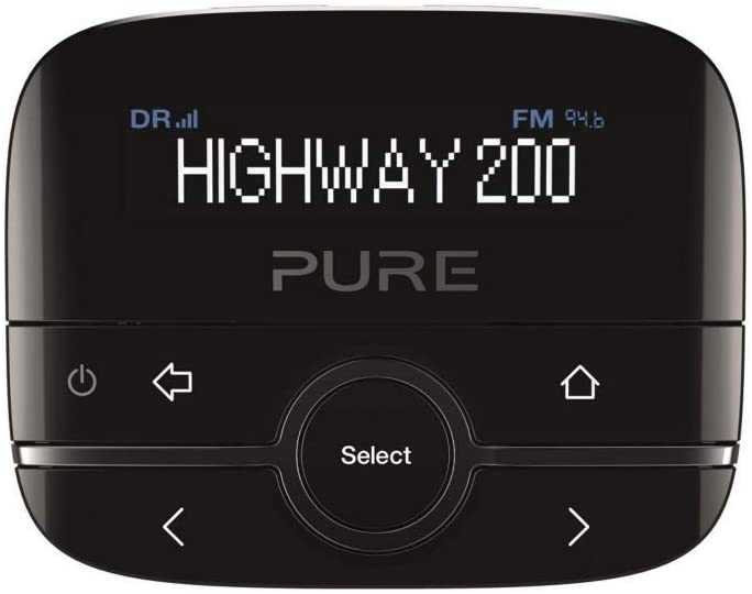 Pure Highway 200 In-Car DAB Car Radio Adapter/Transmitter AUX Input - Black