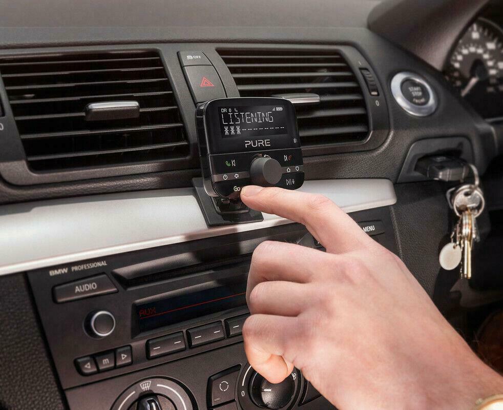Pure VL-62920 Highway 600P In-Car DAB+/DAB Digital Radio FM Adapter Black