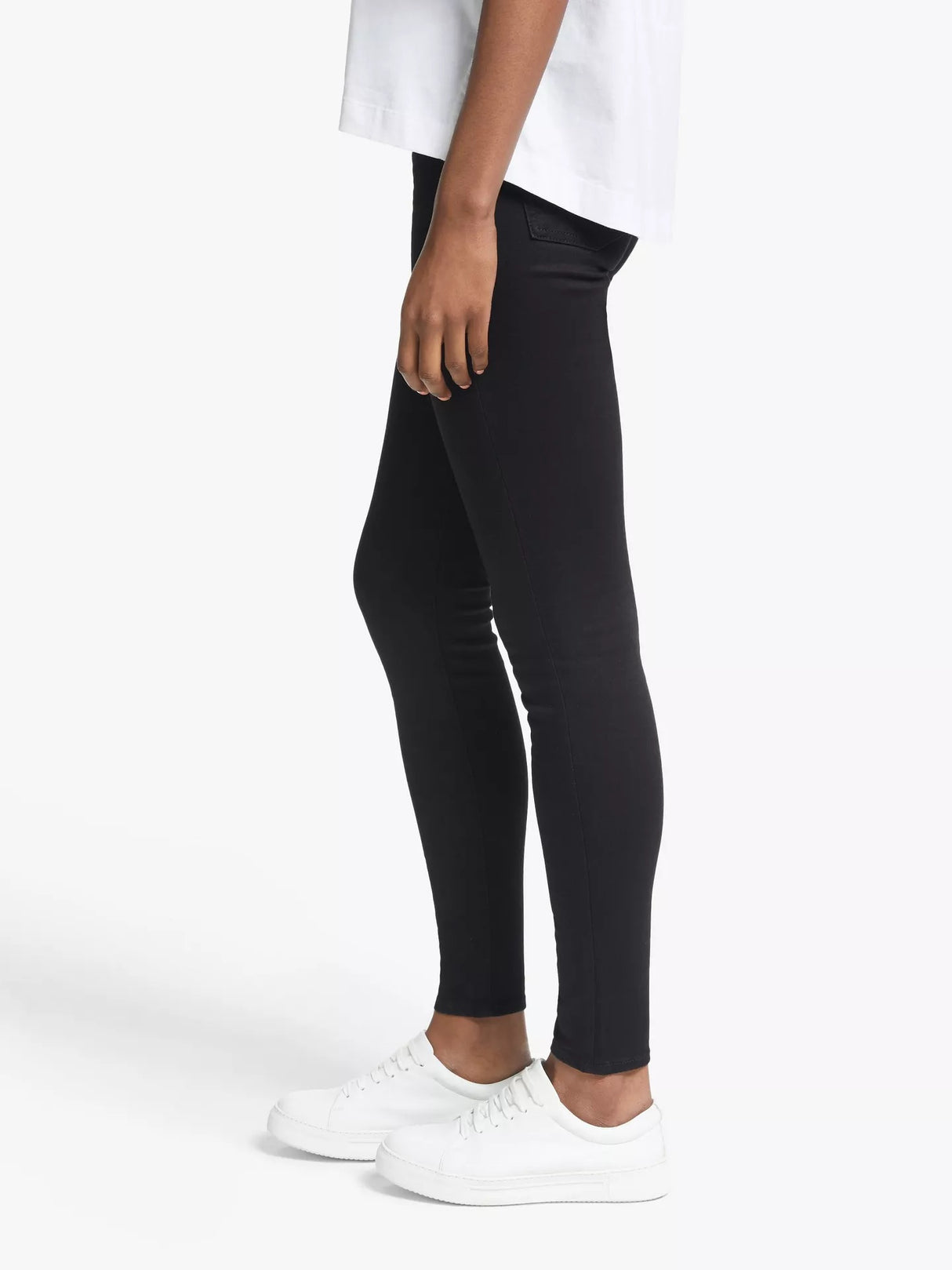 7 For All Mankind Skinny Slim Illusion Luxe Jeans - Black - Size 32/UK 14-16