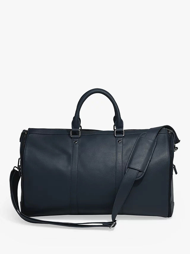 Stackers Weekend Suit Travel Holdall Bag PU H30 x W55 x D26cm - Navy - Kazoop