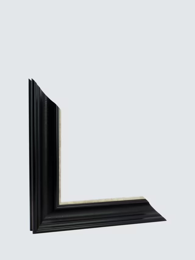 Brookpace Lascelles 'Pop Floral I' Framed Print 49 x 49cm - Black/Cream