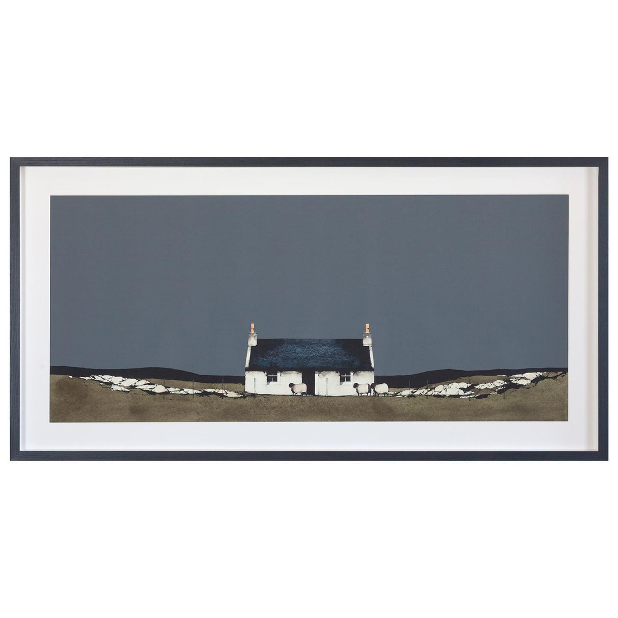 John Lewis Ron Lawson Ardmhor Barra Landscape Framed Print & Mount 50 x 98cm