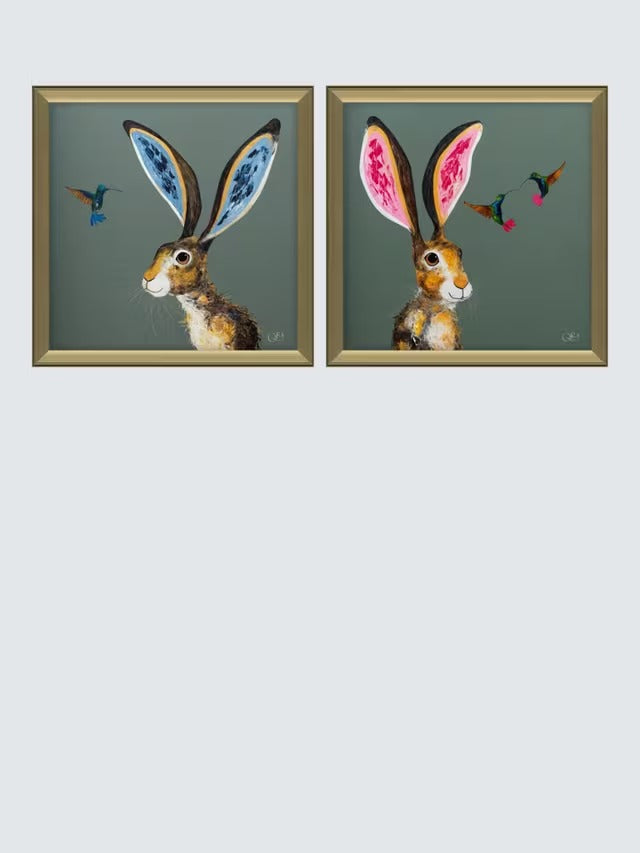 Quinn Russell Luca Love & Strawberry Shortcake Prints 55 x 55cm Set of 2