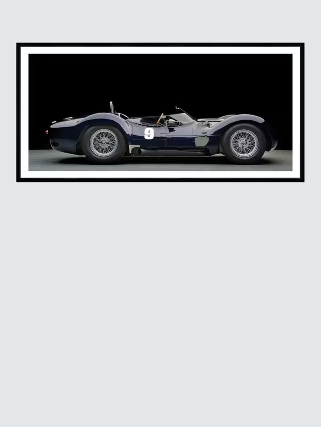 Brookpace Lascelles 'Maserati Birdcage' Car Framed Print & Mount 37 x 101cm
