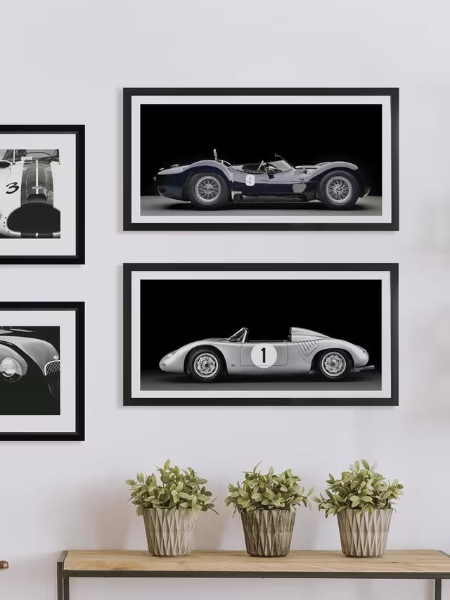 Brookpace Lascelles 'Maserati Birdcage' Car Framed Print & Mount 37 x 101cm