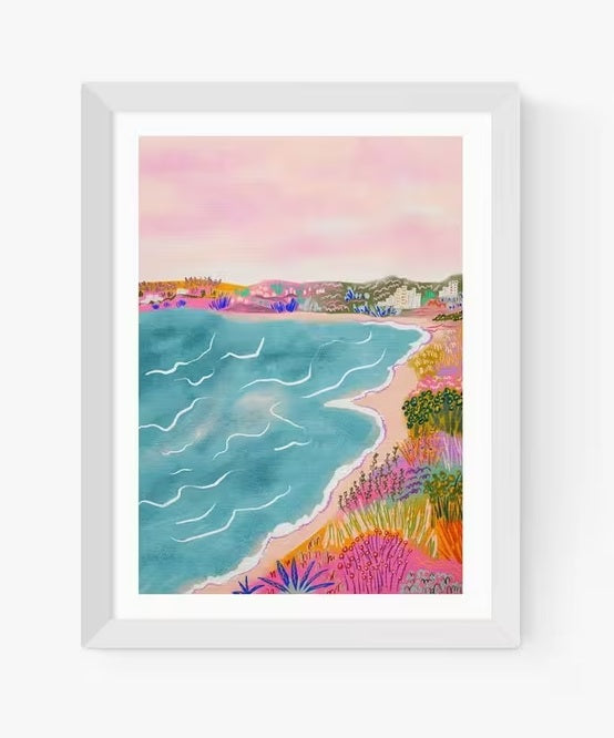 EAST END PRINTS Kartika Paramita Studio Seascape Print 83 x 63cm White Frame