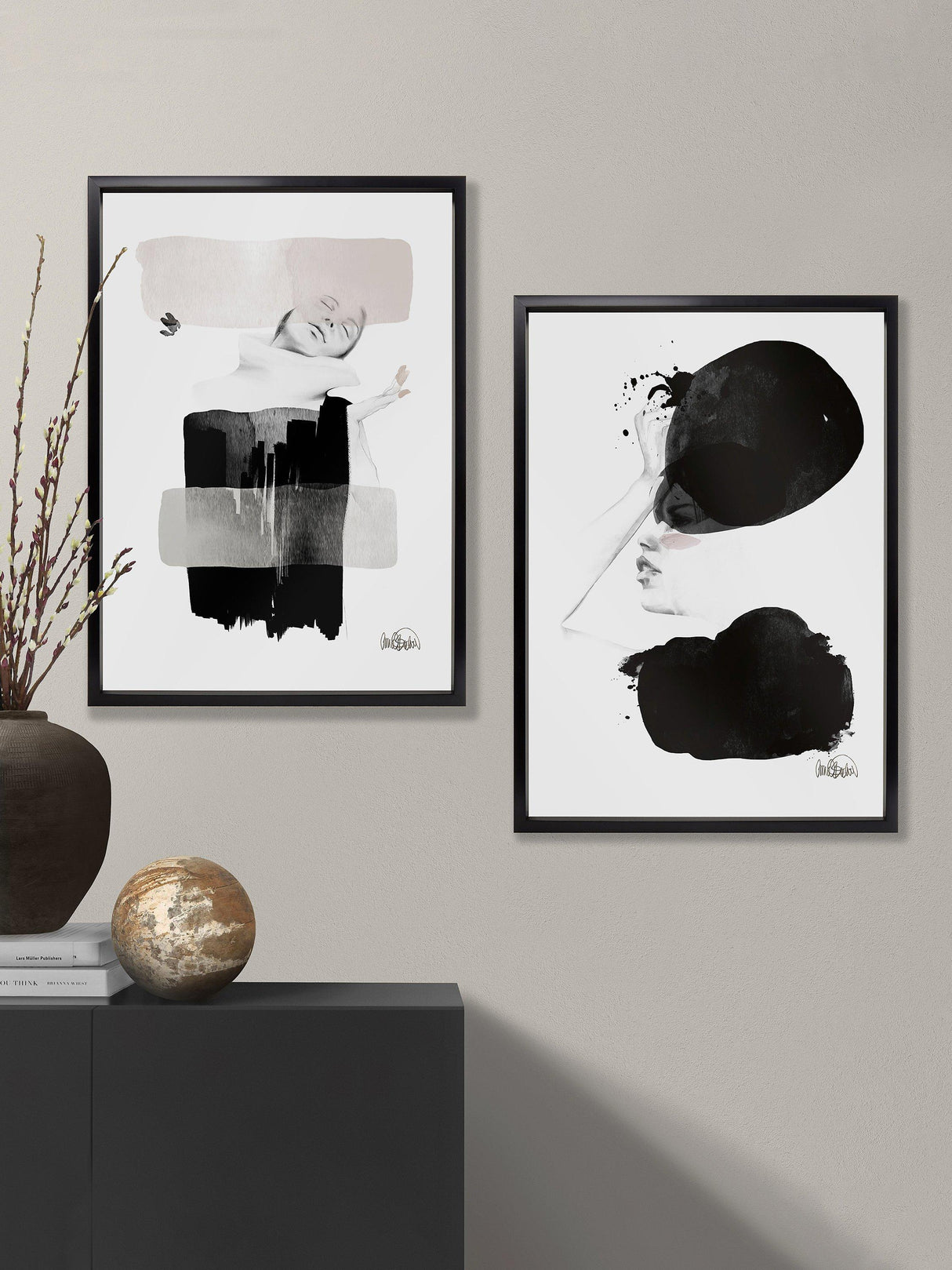 Brookpace Lascelles Anna Bulow 'Noise' Limited Edition Framed Print 75x55cm