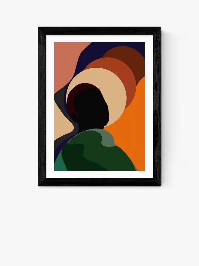 EAST END PRINTS Sumuyya Khader 'Changing Winds' Framed Print 83 x 63cm Multi