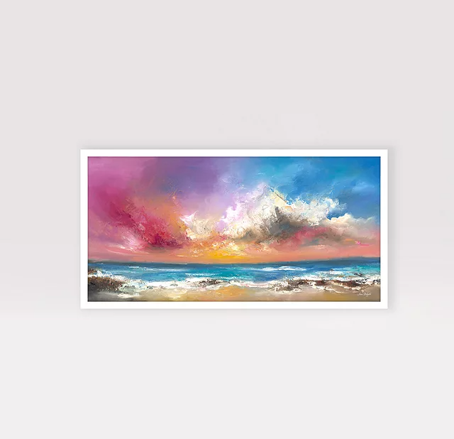 Anna Schofield 'Follow Your Heart' Embellished Framed Print 64.5 x 124.5cm - Kazoop
