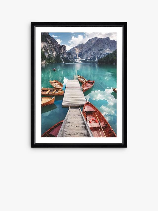 Brookpace Lascelles 'Pragser Wildsee 1' Framed Print & Mount - 66 x 51cm