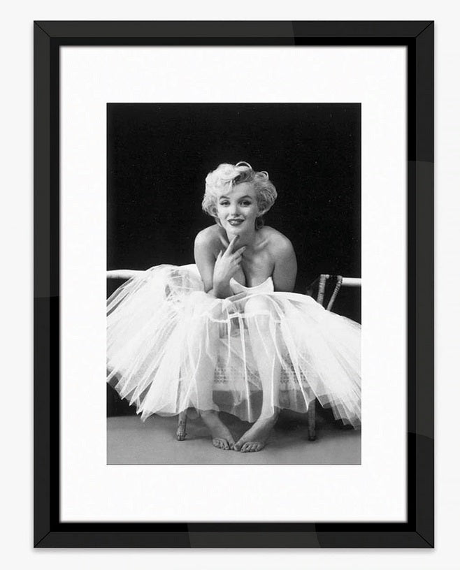 Marilyn Monroe Ballerina Framed Print and Mount 90 x 70cm