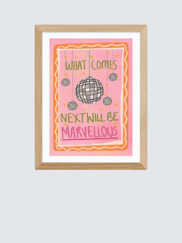 EAST END PRINTS 'What Comes Next Will Be Marvellous' Framed Print 53 x 43cm