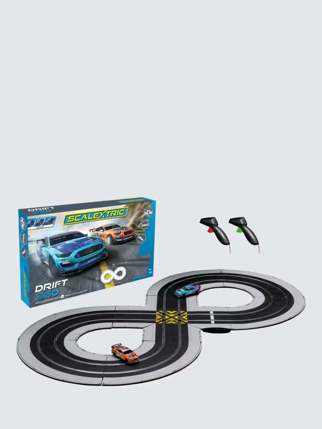 Scalextric Drift 360 Ford Mustang Racing Speed Track Toy Set for 5y Kids