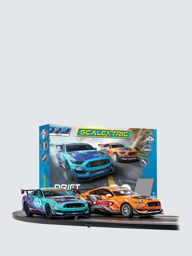 Scalextric Drift 360 Ford Mustang Racing Speed Track Toy Set for 5y Kids