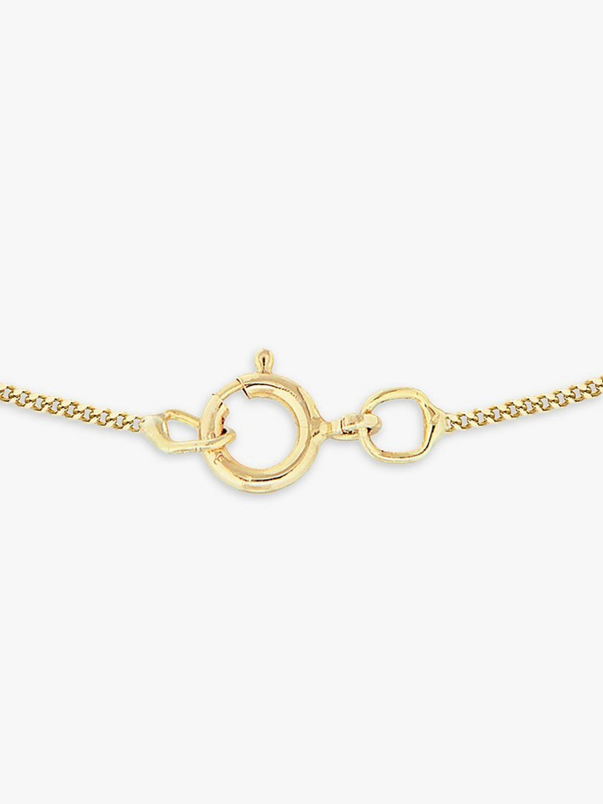 IBB Women's 9ct Yellow Gold Zodiac Chain Pendant Necklace - Cancer Star Sign
