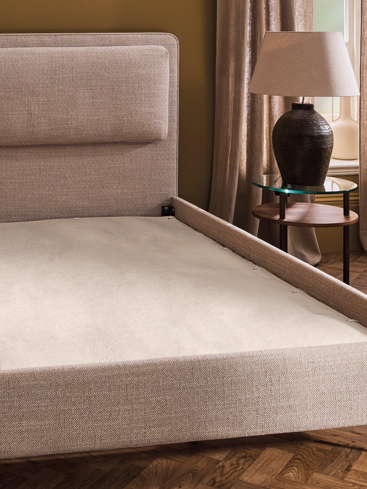 Vispring Wool Reversible Bedstead Mattress Pad Super King 180 x 200cm Cream
