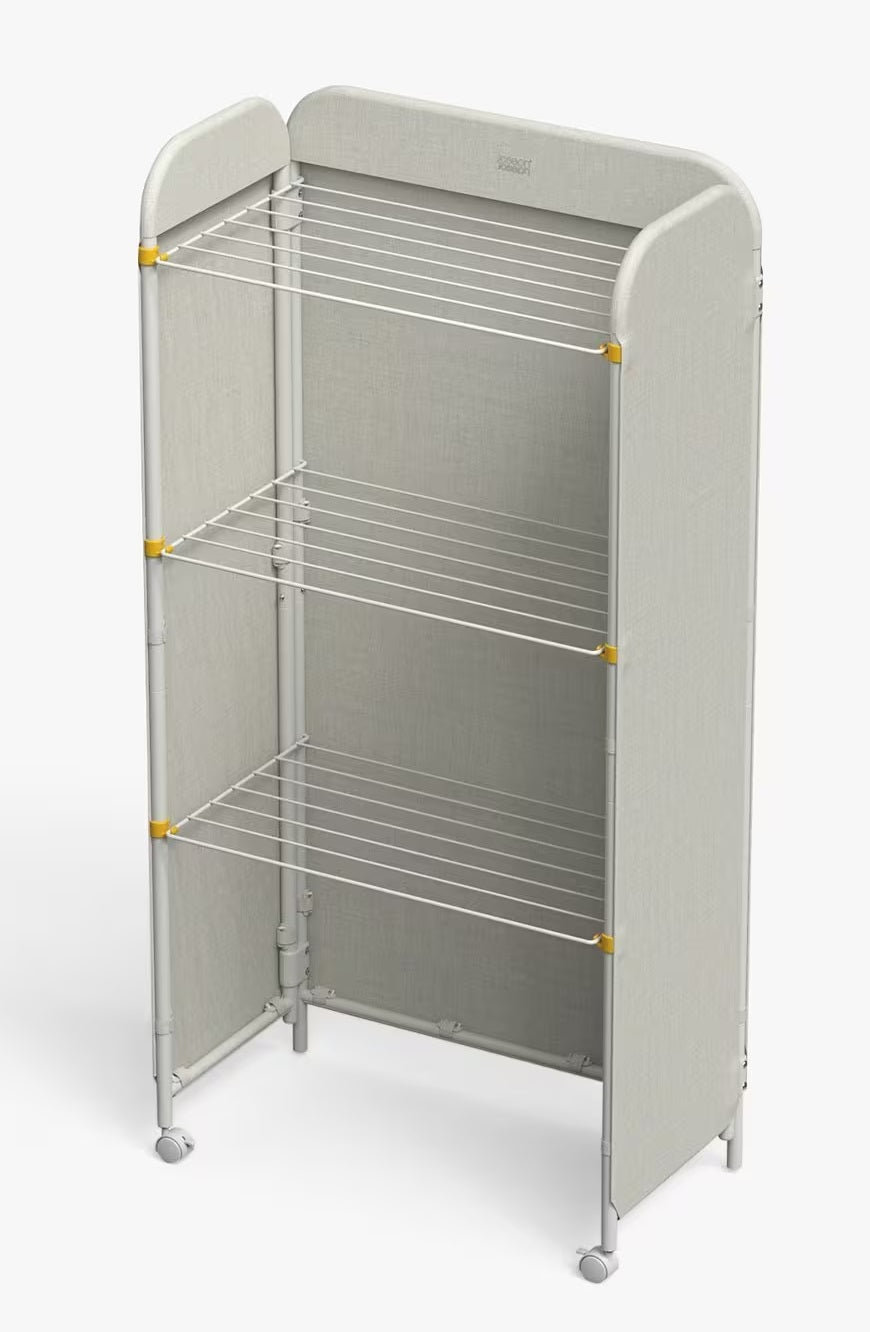 Joseph Joseph Eclipse Space‑Saving Drying Rack Folding Clothes Airer - Ecru