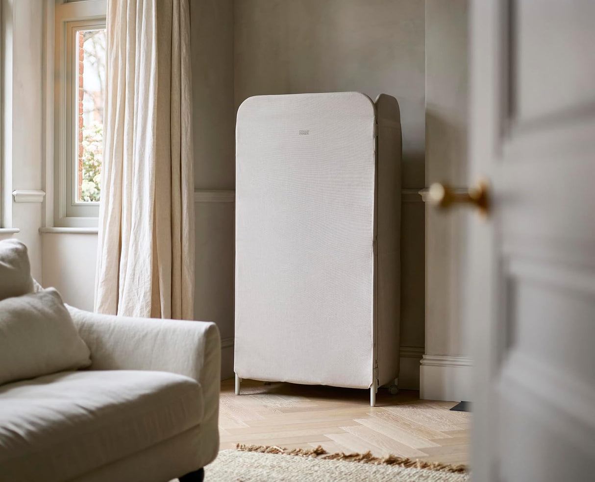 Joseph Joseph Eclipse Space‑Saving Drying Rack Folding Clothes Airer - Ecru