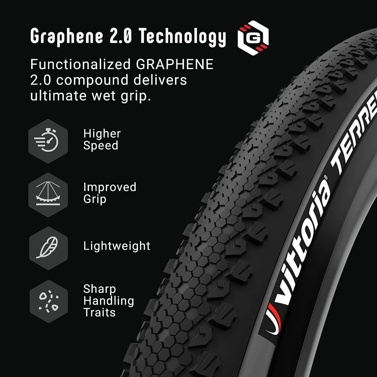 Vittoria Terreno Dry G2.0 TNT Gravel Tyre 700 x 40c 40-622 - Anthracite
