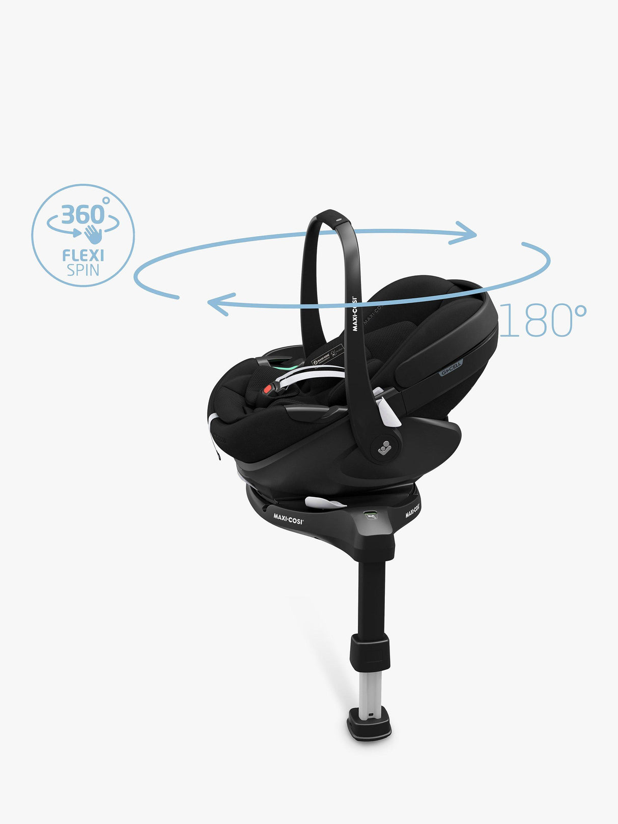 Maxi Cosi Pebble 360 Pro2 I-Size R129 Car SeaT With Handle - Twillic Black
