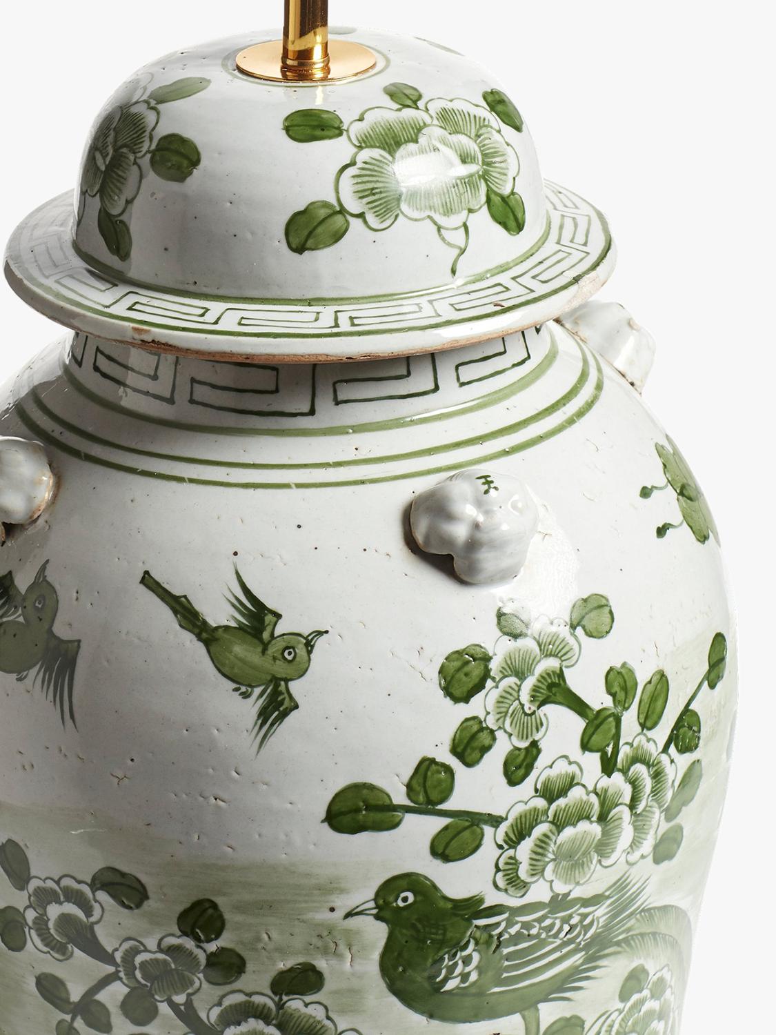 OKA Fenghuang Porcelain Ceramic Decorative Table Lamp Base Lighting - Jade