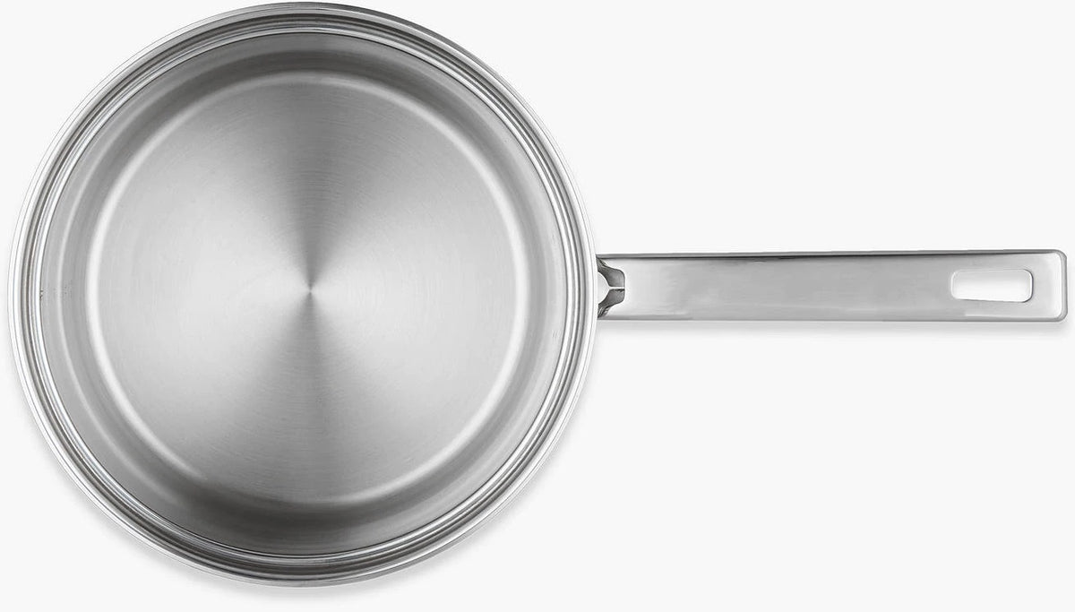 John Lewis Classic Stainless Steel Lidded Saucepan 3 Piece Set