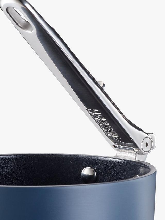 Joseph Joseph Space Folding Handle Non-Stick 6 Piece Cookware Set - Navy