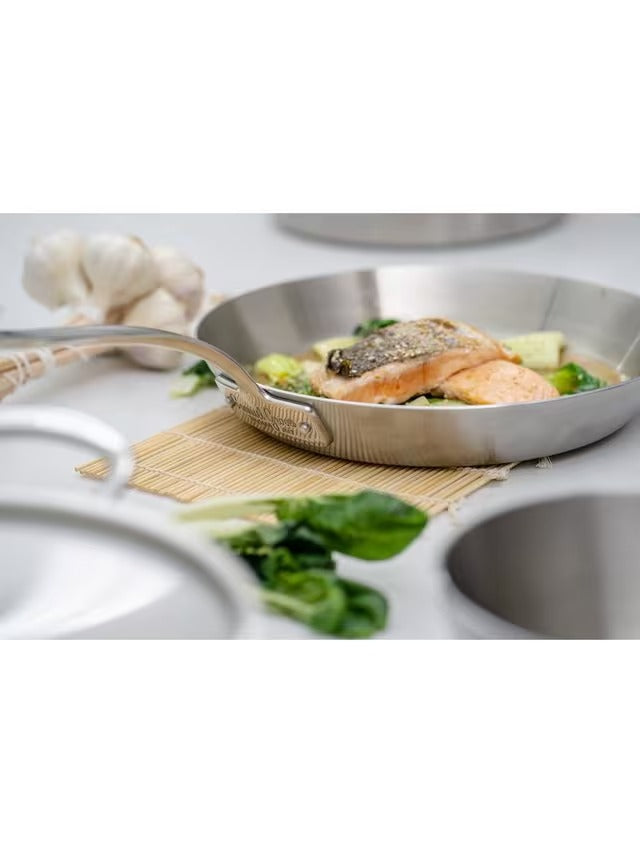 Samuel Groves Tri-Ply Stainless Steel Aluminium Frying Cooking Pan - 28cm