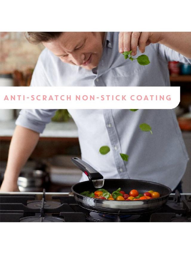 Jamie Oliver Tefal Ingenio Stainless Steel Pans Lids Utensils Set - 18 Piece