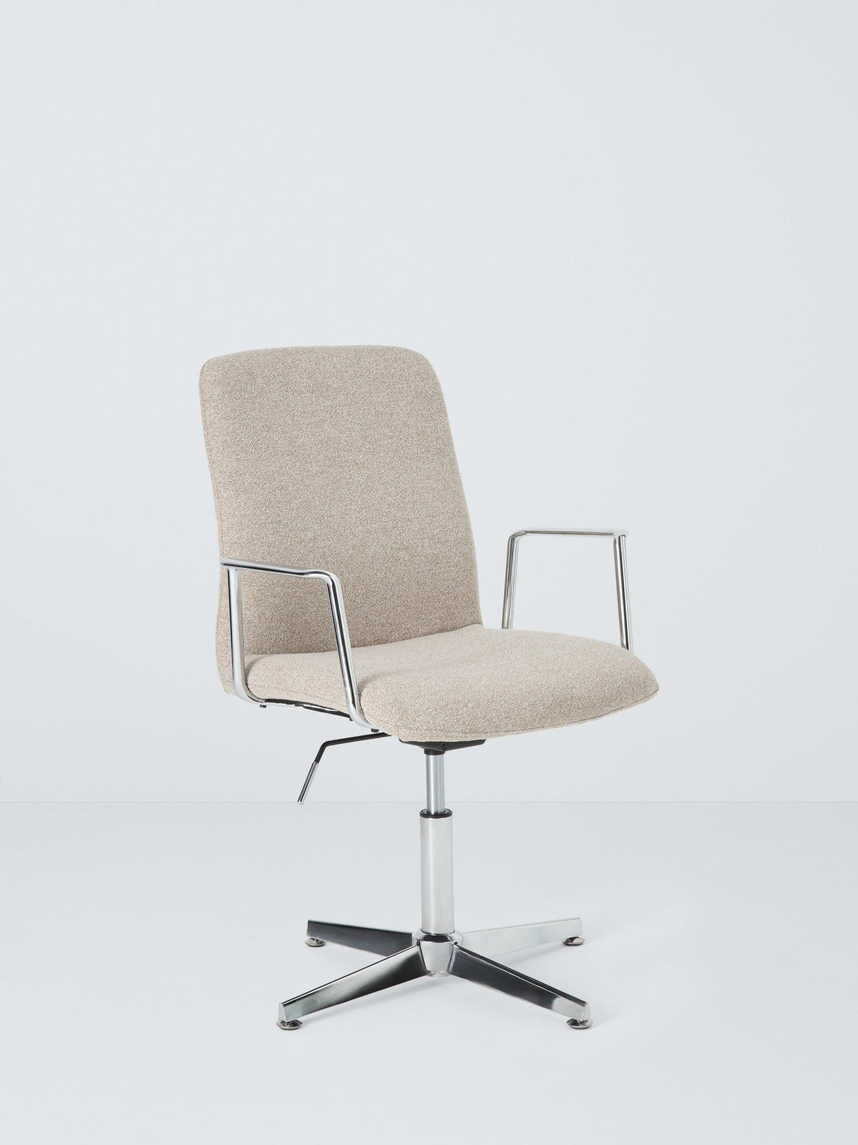 John Lewis Auden Modern Workspace Office Computer Chair - Natural/Silver
