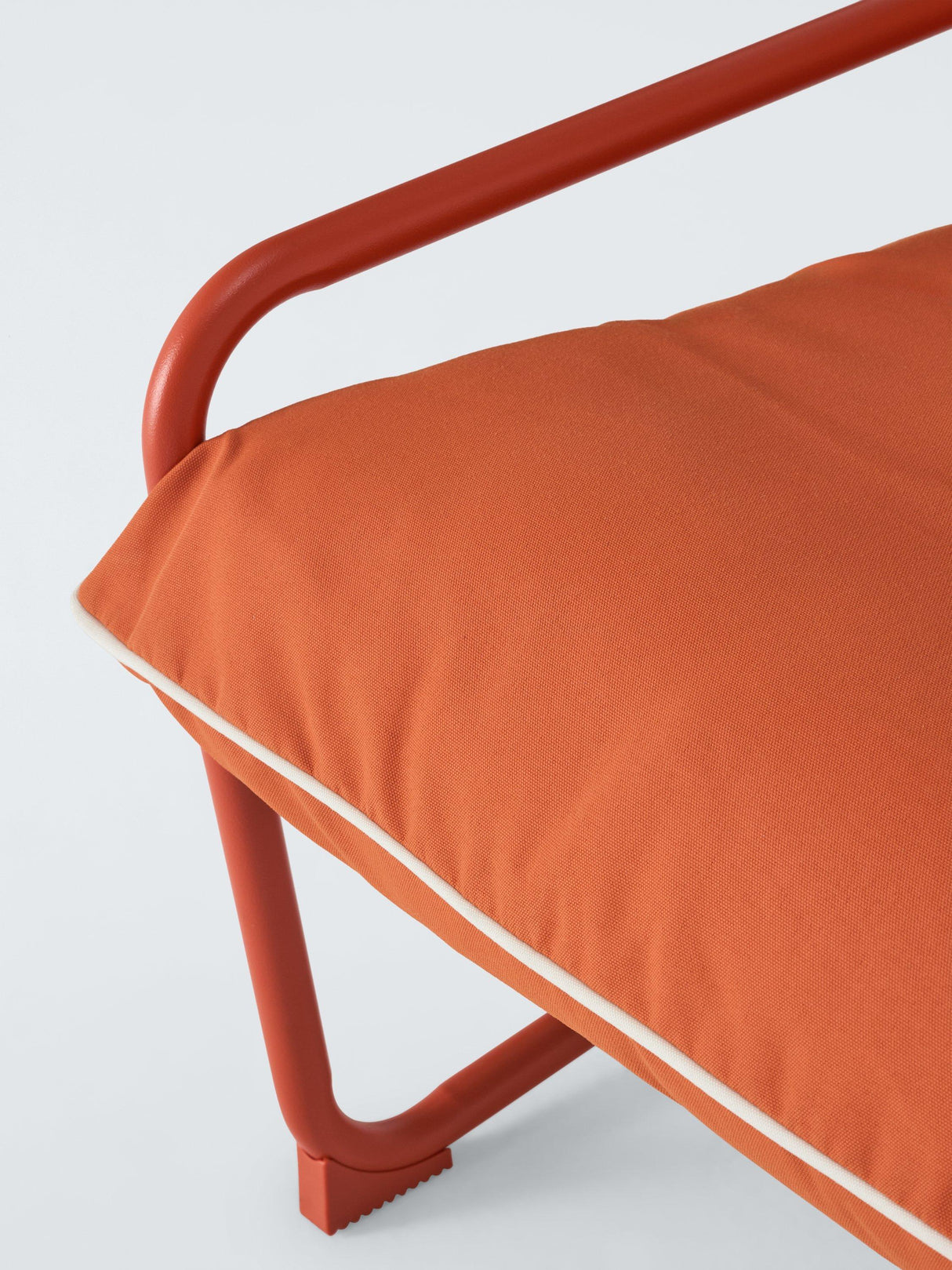 John Lewis Marcy Sling Modern Cushioned Outdoor Garden Chair - Burnt Orange
