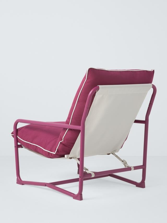 John Lewis Marcy Sling Shower-Resistant Patio Outdoor Garden Chair - Fuchsia