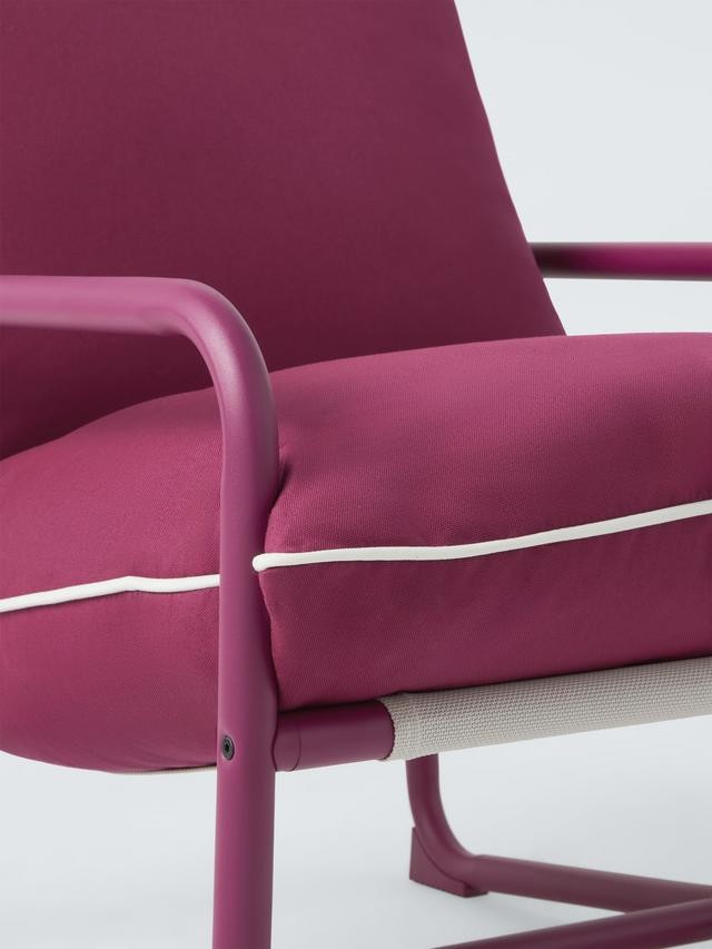 John Lewis Marcy Sling Shower-Resistant Patio Outdoor Garden Chair - Fuchsia