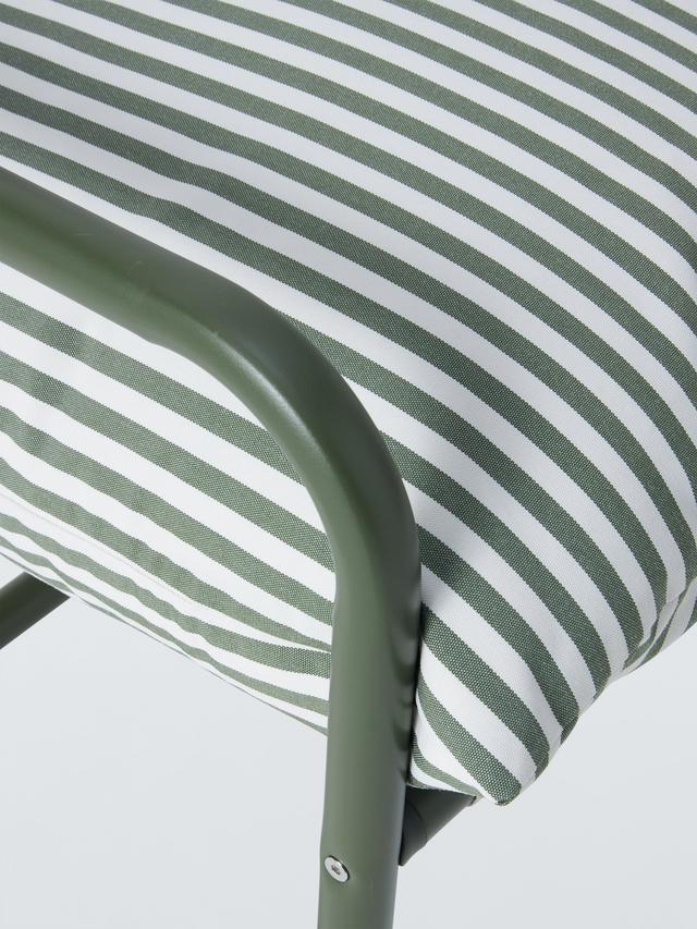 John Lewis Marcy Sling Rust-Free Steel Frame Single Garden Chair - Green