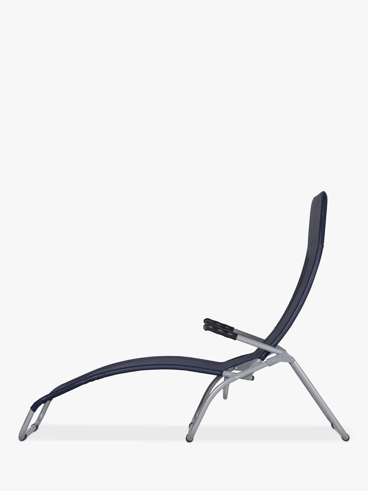 Fiam Samba Fully Assembled Folding Adjustable Garden Sun Lounger Chair Navy