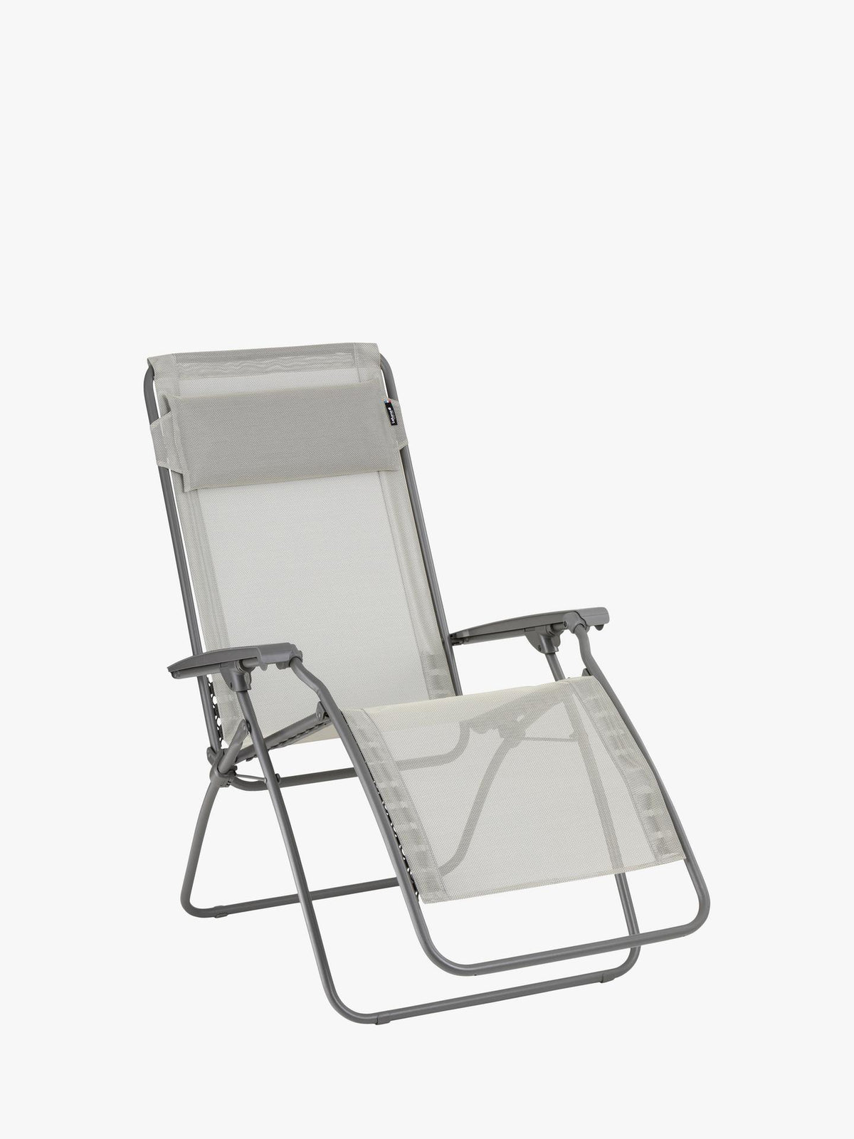 Lafuma R Clip Fully Assembled Sun Lounger Seigle - H114 x W68 x D87cm Grey