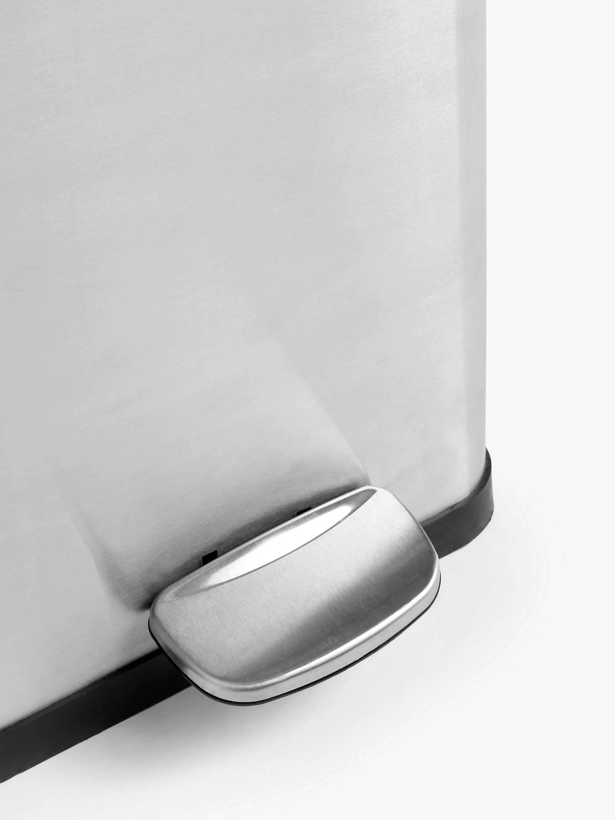 John Lewis 2 Section Recycling Bin 80L - Silver