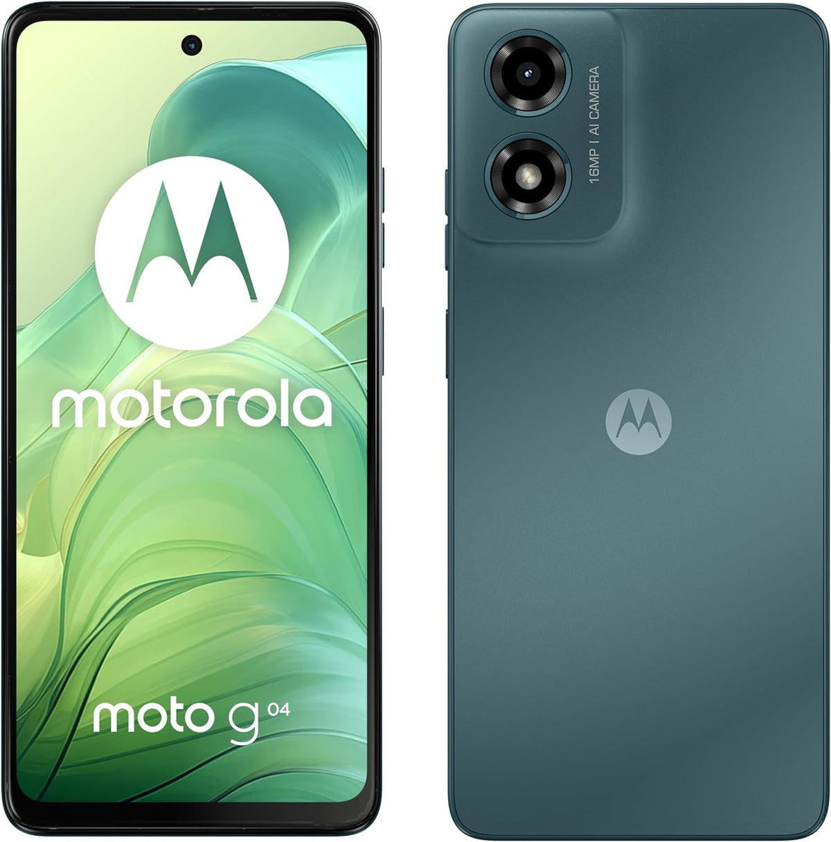 Motorola Moto G04 Smartphone 6.6'' 64GB Unlocked SIM-Free - Sea Green - Kazoop