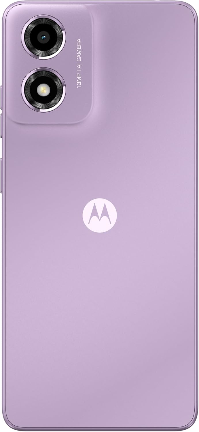 Motorola Moto E14 4G 6.5'' Smartphone 64GB Unlocked Dual-SIM - Pastel Purple - Kazoop